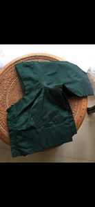 Christmas Green silk blouse