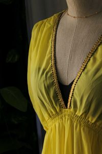 Yellow Maxi Beach Dress
