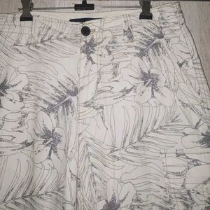 Floral Print Cargo Shorts