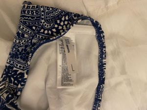 Bikini Top and White Skirt Set