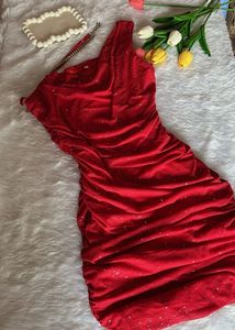 Pinteresty Red Bodycon Mini Dress From URBANIC