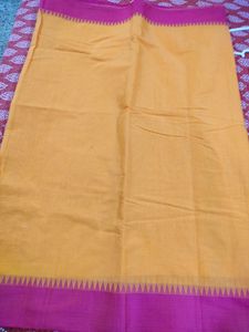 Mustard Pink Saree
