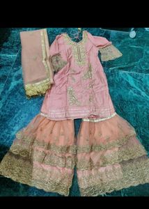 Beautiful 3 Layer Sharara Set