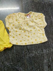Unused Stylish Yellow Dress For Newborn