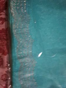 Sky-blue Jimchoo Saree