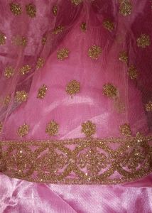 Pink &amp; Gold Embellished Ethnic Gown