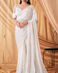 Saree With Poncho