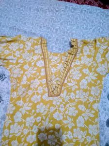 😍Yellow Floral Kurta Set✨