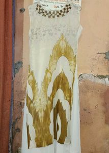 Gown With Double Shade Material