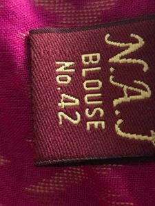 Beautiful rani pink cotton patterned Blouse