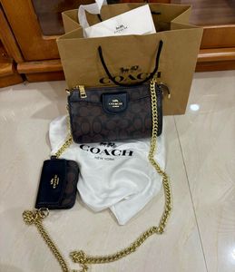 Coach Poppy Bag &amp; Card Case Set