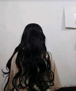 Long Matte Brown Full Head Wigs for Women Wavy