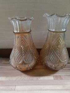 Vintage Glass Vases (Set of 2)
