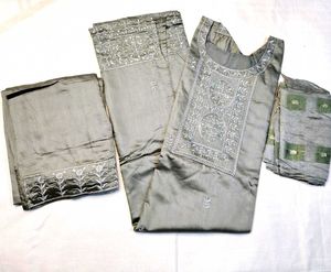 Embroidery Work Designer Kurta Pant And Dupatta