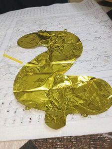Gold Number 2 Foil Balloon