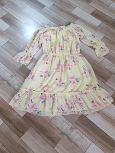 Floral Off-Shoulder Mini Dress