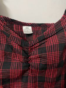 Red Nd Black Checkered Dress