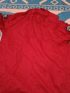Red Casual Shirt