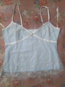 Cute Blue Lace Cami Top