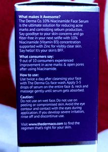 The Derma Co. 10% Niacinamide Face Serum For Acne Marks