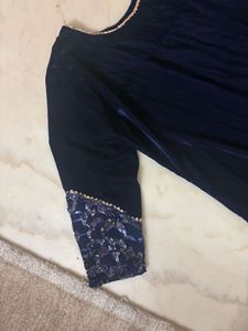 Elegant Navy Blue Kurta