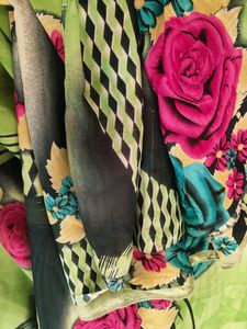 Flower Print Saree