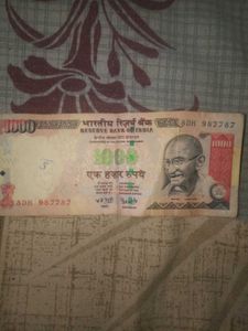 Original 1000 Rs. Old Currency Note