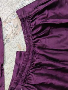 Elegant Purple Kurta Pajama Set