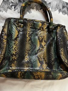 Armani Exchange snake-print tote from Fall2014