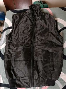 Mens Black Winter Jacket Half Sleeve