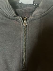 Black Quarter Zip Sweatshirt