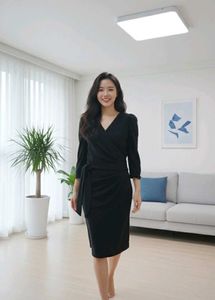 Black Korean Bodycon Dress