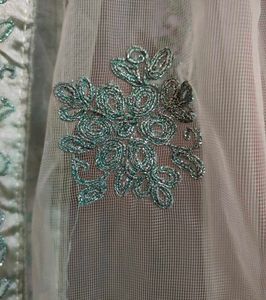 Mint Green Embroidered Lehenga Choli Set