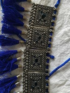 Royal Blue Tassel Necklace 💙