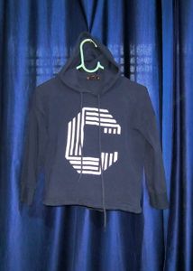 Bisexual-Navy Blue Hoodie with Graphic
