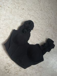 NEWME- Elegant Black Bustier Flat Lay 🖤👗✨