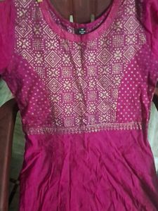 Pink &amp; Gold Long Dress
