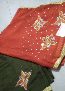 Huge Price Drop 🎉 2 Colour Combination Saaree
