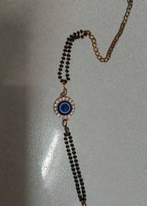 Blue Evil Eye Hath Mangalsutra Bracelet For Women