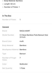 MAGA MART CC Base Bamboo Flute