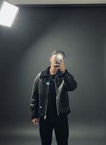 Stylish Black Shearling Jacket