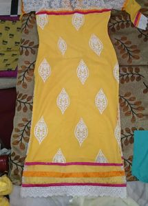 Elegant Yellow Printed Kurta