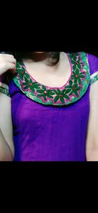 Purple Anarkali Dress
