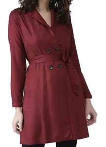 Red Wine Trench Coat (Never worn)