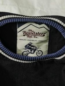 Roadster Black and Blue Sweatshirt - Thick Fabric!
