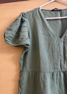 Zudio Summer Dress Puffed Sleeves Skater