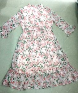 Floral Georgette Midi Dress