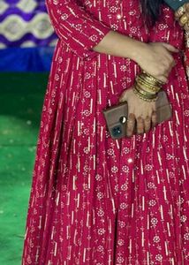 Party Wear Gown With Belt