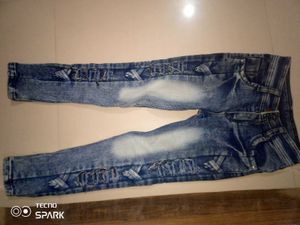 3 Combo Blue Embroidered Denim Jeans