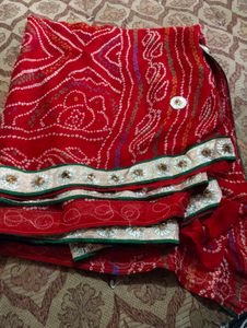 Red Chunri Sareee